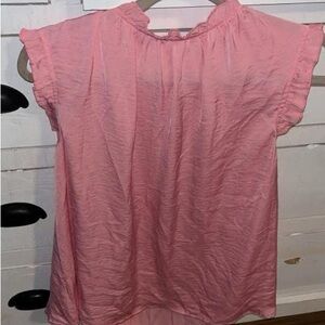 Pink Ruffled Women's Top